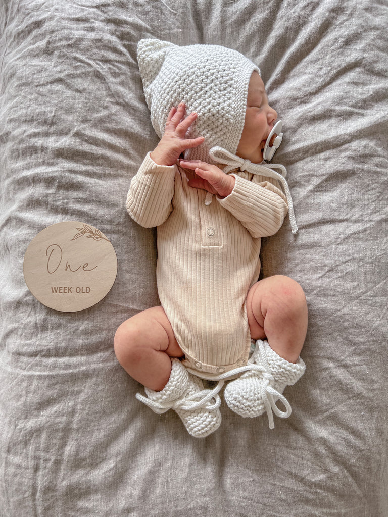 Organic Ribbed Bodysuit